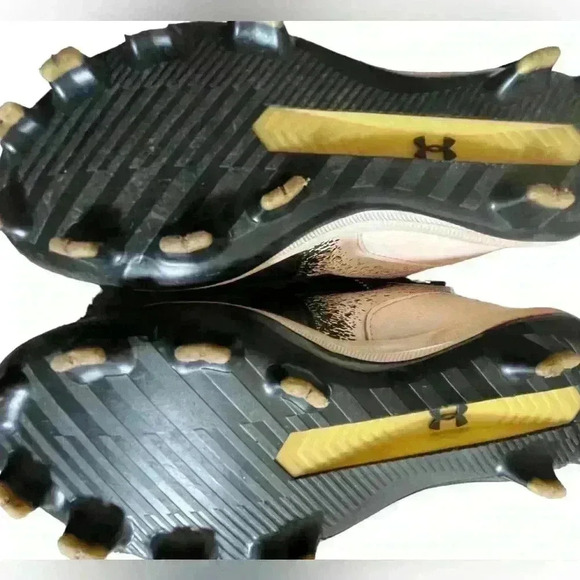 Under Armour Bryce Harper Black White Cleats 4Youth - Picture 4 of 9